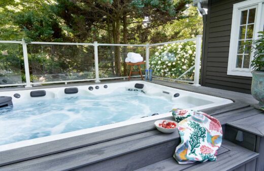in ground hot tub