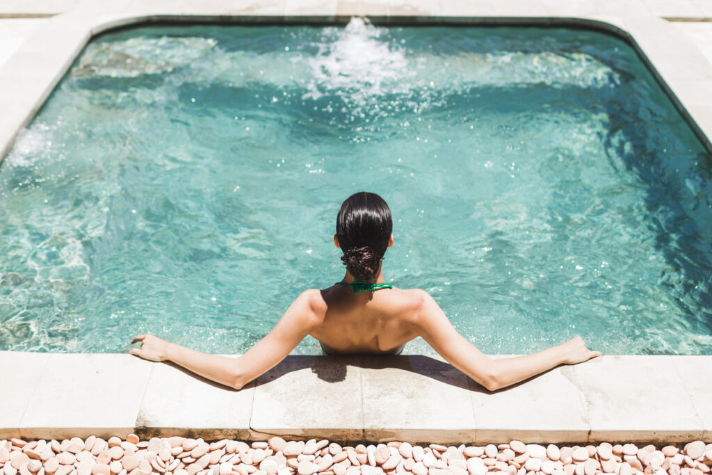 in ground hot tubs