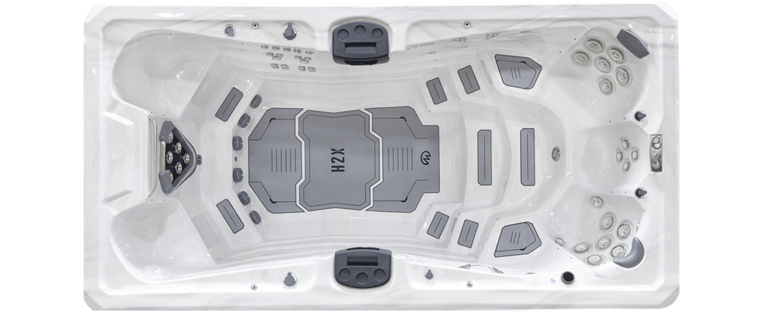 Challenger 15D with Temp+ Control Swim Spa Downshot