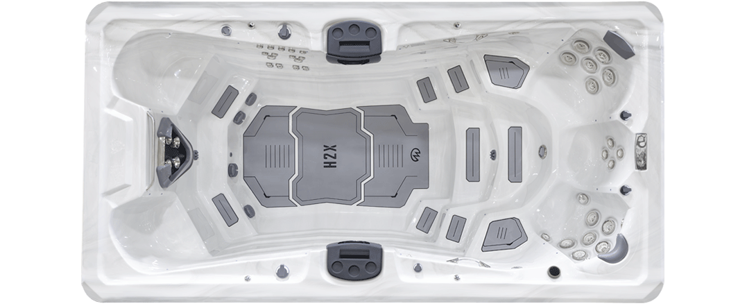 Trainer 15D with Temp+ Control Swim Spa Downshot